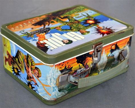 value ca 1967 g.i joe metal lunch box|1967 G.I. Joe Lunchbox for sale .